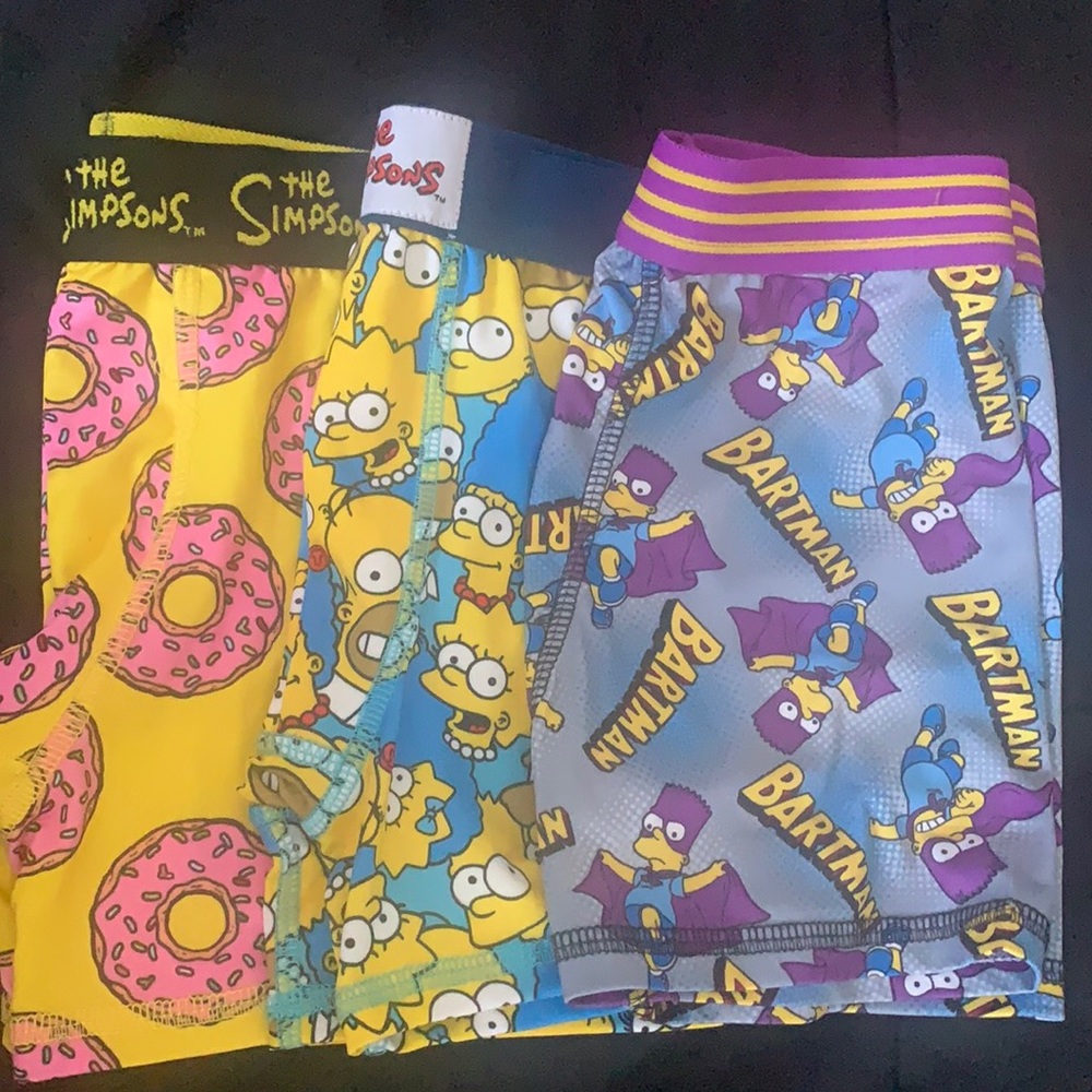 3 Pairs Of The Simpsons Kids Briefs